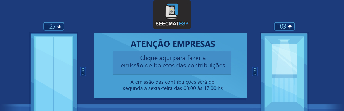Banner SEECMATESP - Boleto Contribuição
